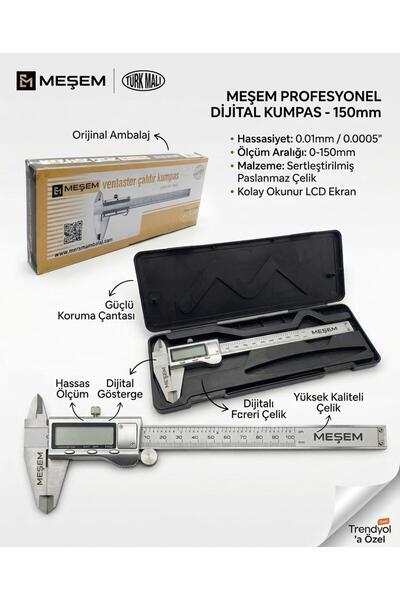 Meşem MEKANİK ÇELİK KUMPAS 150MM 8757