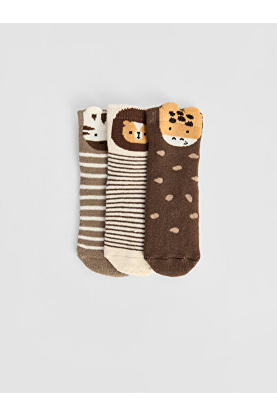 LC Waikiki I Embroidered Baby Boy Socks 3-Piece Set from Freezen Store