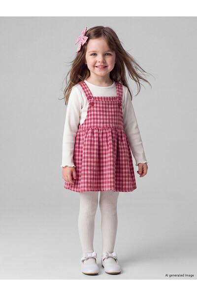 LC Waikiki Timeless Clothing & Timeless Choices Checkered Embroidered Baby Gi...