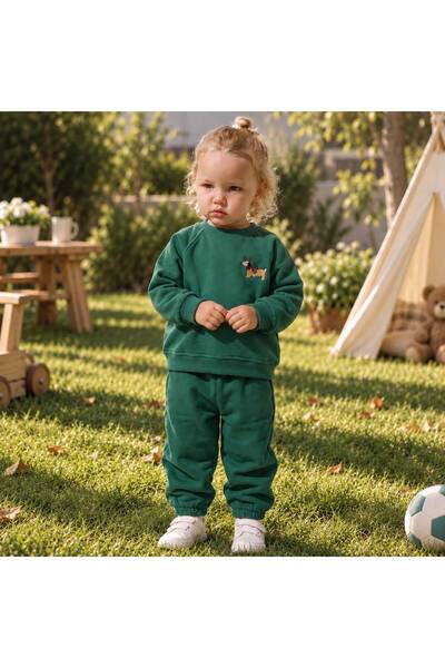 AduraKids Nakış Detaylı Alt Üst 2'li Takım