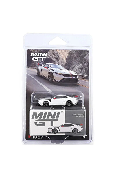 mini gt BL 1097 Ford Mustang GTD Spirit of America MGT01097-BL 1/64 Model Araba