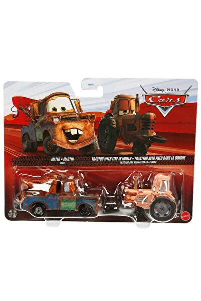 CARS 3 Character 2-Character Vehicles - Mater-Tractor with Tire in Mouth Jkw71
