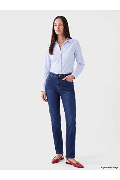 LC Waikiki I High Waist Straight Fit Women's Jean Trousers from Freezen Store