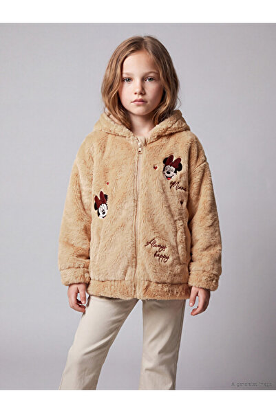 LC Waikiki I Cute Mouse Embroidered Girls' Plush Zipper Sweatshirt from Freez...