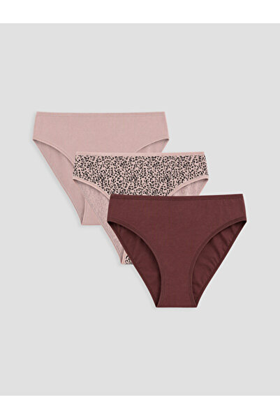 LC Waikiki I Leopard Embroidered Bikini Panties 3-Pack from Freezen Store