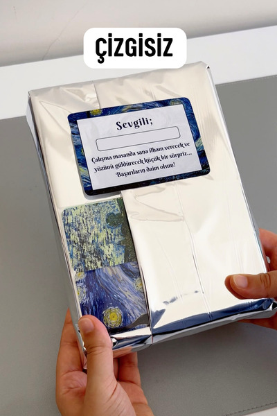 Eldesen Tasarım Van Gogh Avantajlı Set, Haftalık Planlayıcı ve 4'lü Çizgisiz ...