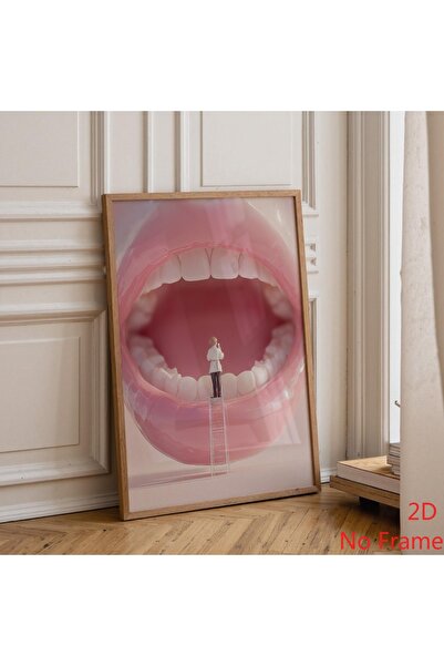 Generic Brand 1pc Surreal Dentist Dental Canvas Wall Art Print, Modern Clinic...