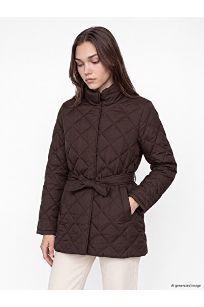 LC Waikiki Rmz Gi̇yi̇m Farkiyla Belted Quilted Women's Puffer Coat