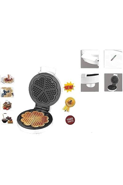 Home Master Hardware صانعة الوافل على شكل قلب من هوم ماستر HM-065 - 1000 واط،...