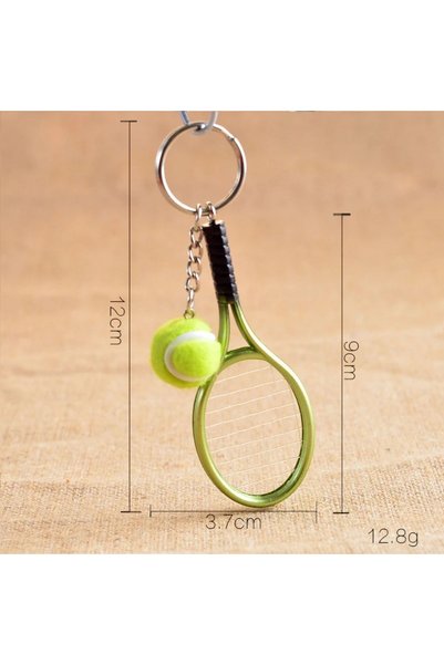 bakgelal Tenis Raketi Anahtarlık – Tenis Topu Figürlü Sportif Hediyelik Çanta...