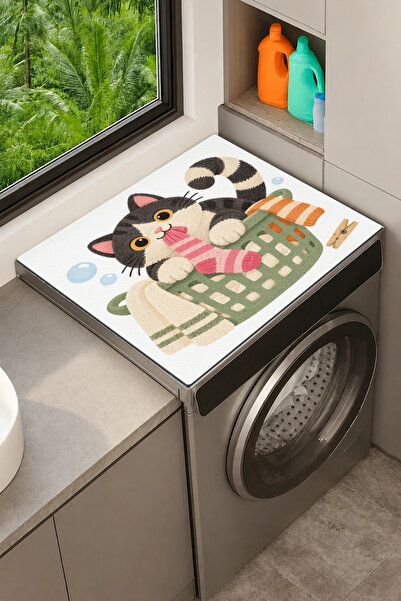 Valerine Life Clothes Dryer Top Organizer Mat Liquid-Proof Cover Laundry Cat