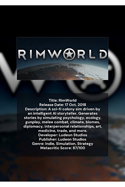 OEM Αφίσα Ινφογραφικού, The Edge World, Παιχνίδι Στρατηγικής Αποικιών, Χαρτόν...
