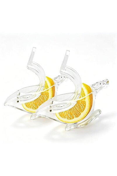 Duomama Acrylic Lemon Slice Squeezer (2 Pack) – Portable Bird Shape Juicer fo...