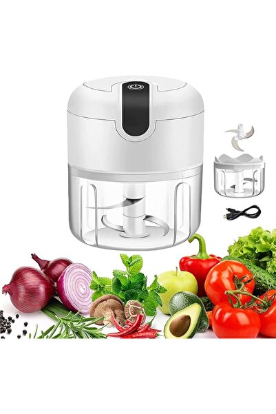 GENERAL 250ML Electric Mini Garlic Chopper - Rechargeable with 3 Reinforced B...