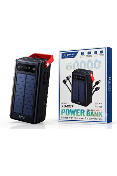 Generic 60000 mAh Solar Power Bank, Portable Solar Charger with 4 Charging Po...