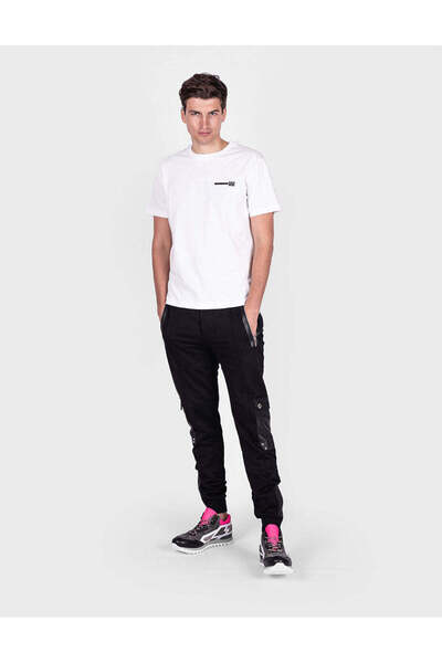 Les Hommes Tricou cu tipografie | UHT214 700P | XXL (EU)