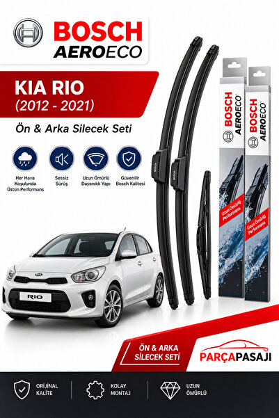 Bosch Kia Rio Ön Arka Silecek (2012-2021) Aeroeco