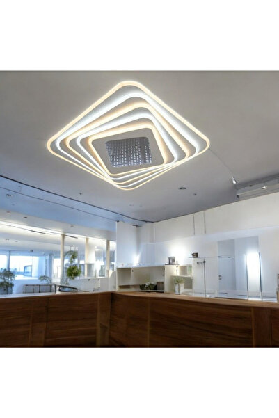 OEM Τετράγωνο Φωτιστικό Οροφής LED με Τηλεχειριστήριο – Ρυθμιζόμενο Φως 3000K...