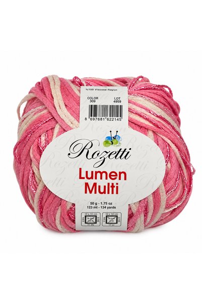 rozetti خيط حياكة يدوي ناعم من لومين 79% قطن 21% فيسكوز رايون 50 جرام 123 متر...