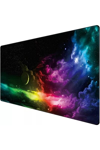 Retoo Επαγγελματικό Mousepad Gaming, Ελαστική Βάση, Ραμμένες Άκρες, Κοσμικός ...