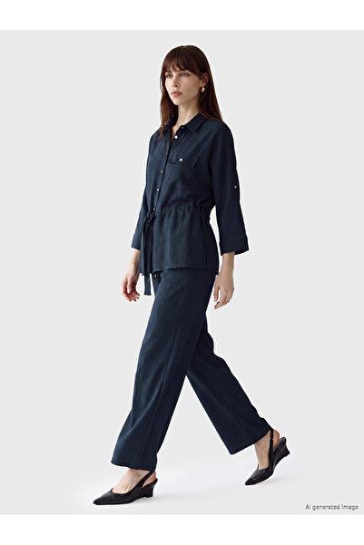 LC Waikiki Rmz Gi̇yi̇m Farkiyla Women's Modal Blended Pants with Waist Cord