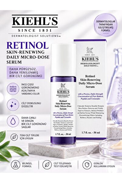 Kiehl's Retinol Skin-Renewing Daily Micro 50 ml – Kırışıklık Görünümü Karşıtı...