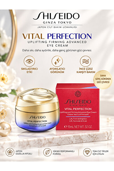 Shiseido Vital Perfection 15 ml – Yorgun Görünüm ve İnce Çizgilere Karşı Canl...