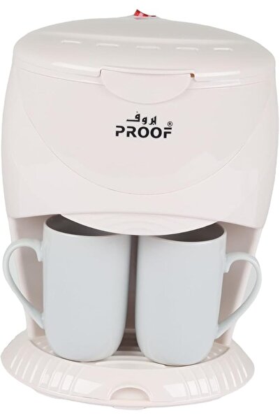 Proff Drip Coffee Maker with Auto Shut-Off 450W 2 Cup Ceramic - White