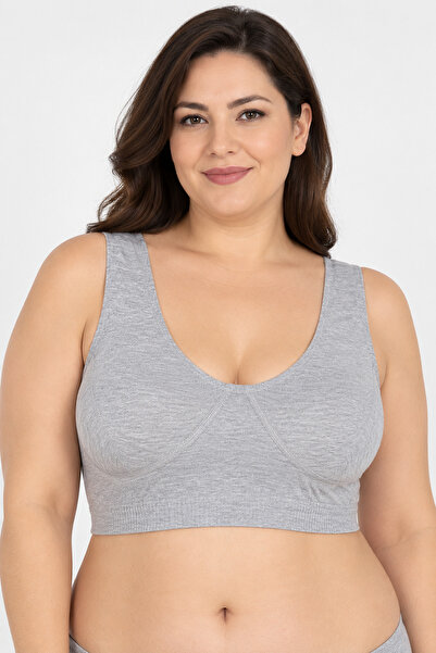 Ceylanoğlu 6 Pieces of Plus Size, Cotton Oversized Body Bras & Half Tank Tops...
