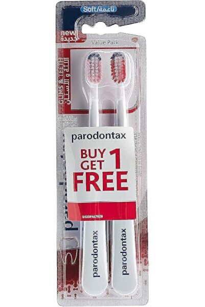 Parodontax فرشاة أسنان للثة والأسنان 1+1 مجانًا