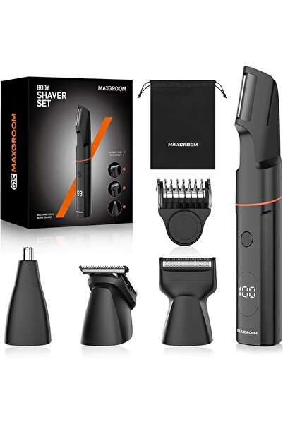 MAXGROOM 4 in 1 Body Hair Trimmer for Men, Waterproof Trimmer Kit with Adjust...