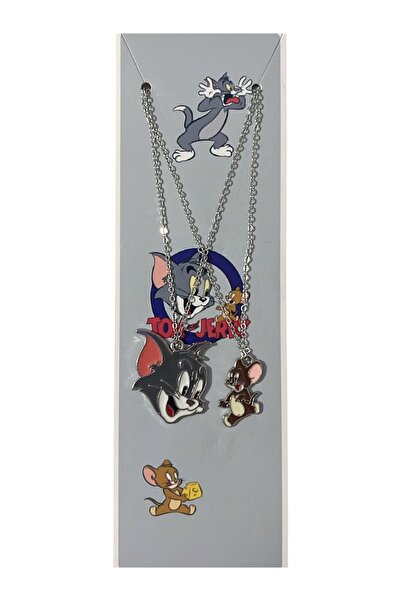 1 Adet Tom Ve Jerry BFF Arkadaşlık Kolyesi