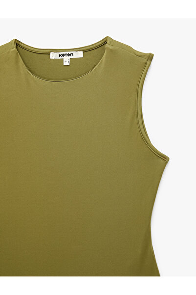 Koton Slim Fit Kolsuz Bisiklet Yaka Bodysuit
