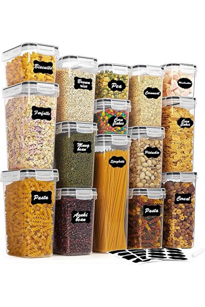 Vtopmart 15 Pack Plastic Food Storage Containers with Airtight Lids