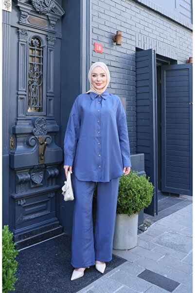 NİSUM MODA Classic Shirted Modal Set