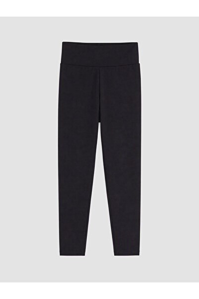 LC Waikiki Two Mt Shop Quality Black Girls' Leggings with Elastic Waist
