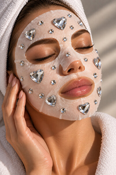 Okko Store Yapışkanlı Taş Stiker Saç, Maske, Yüz, Tırnak Ve Diğer Süslemeler İçin Işıltı Taş