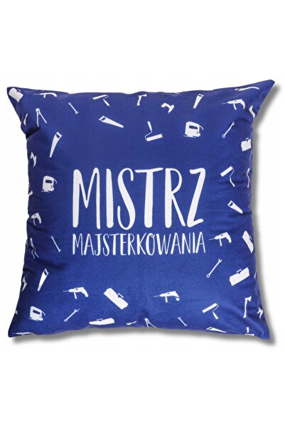 MORAJ Pernă DIY Master ca un cadou de Ziua Bunicului 40x40 bleumarin