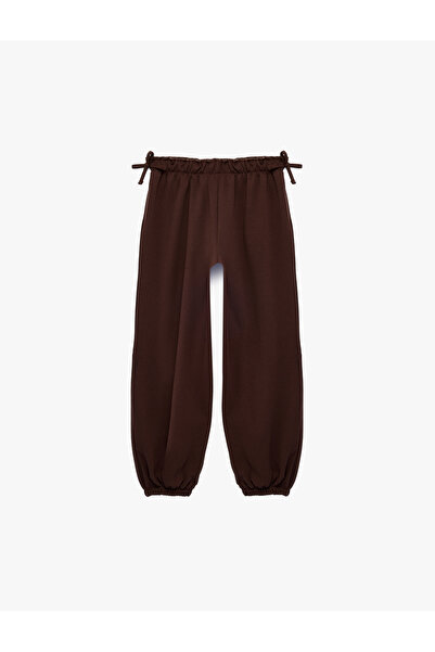 Koton Balon Form Trousers with Bow and Elastic Waist, Loose Fit