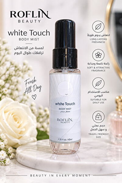 ROFLIN Ruffle Beauty White Touch Body Mist 40ml, Gives You a Gentle, Fresh, a...