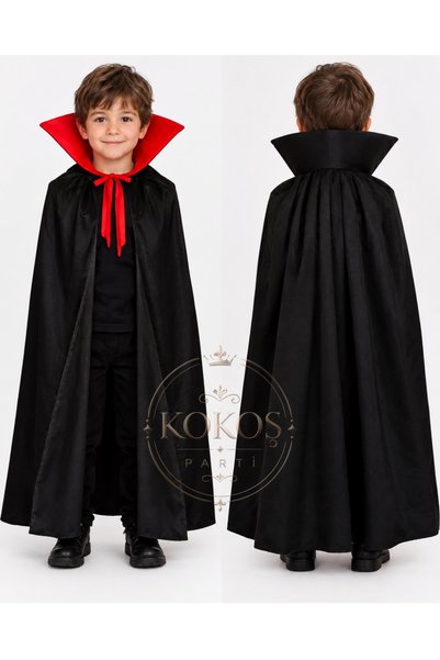 Kokoş Parti Halloween Vampir ve Cadı Pelerini ● Cadılar Bayramı Drakula Peler...