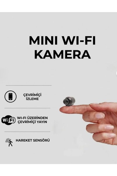 Ultra Mini Wi-Fi Kamera | 120° Geniş Açı • • Mobil Uygulama