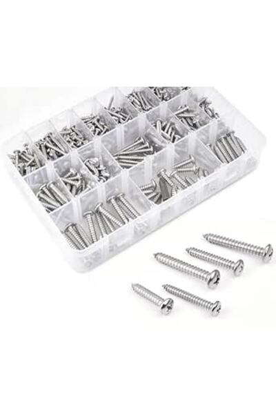 GENERAL Screw Set Self Tapping Screws Kit 800 Pcs M2: Stainless Steel Self Dr...