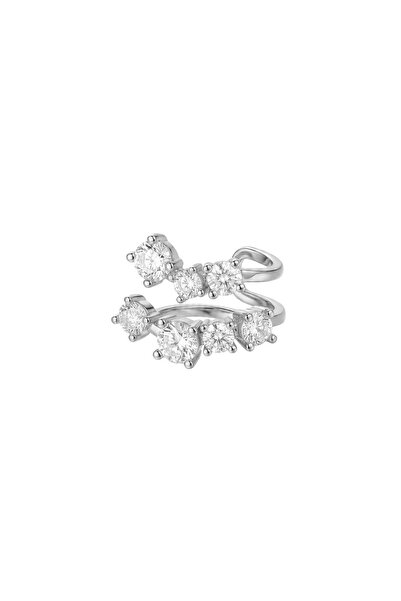 Charmist Çelik Twinkle Çift Sıra Taşlı Earcuff Küpe