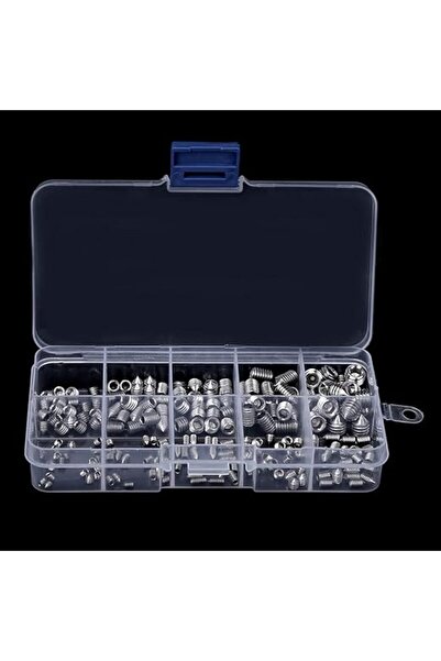 Generic Set Screws, 200Pcs Grub Screw Cone Point Hex Socket Stainless Steel f...
