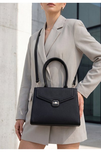 B T Shoes Black Ozania handbag