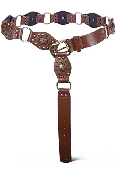 Yelajoy Western Belts for Women, Durable Stylish Vintage Rivet Leather Cowgir...