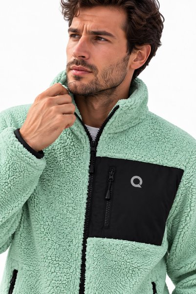 Machi Erkek OVERSIZE Kuzu Welsoft Sıcak Tutan Peluş Polar Ceket 3 Cepli Tam F...