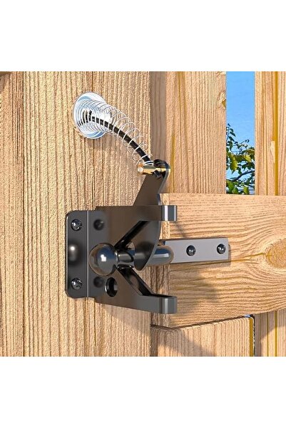 Tazweeq Self Locking Gate Latch with Spring Cable Pull, Post Mount Automatic ...