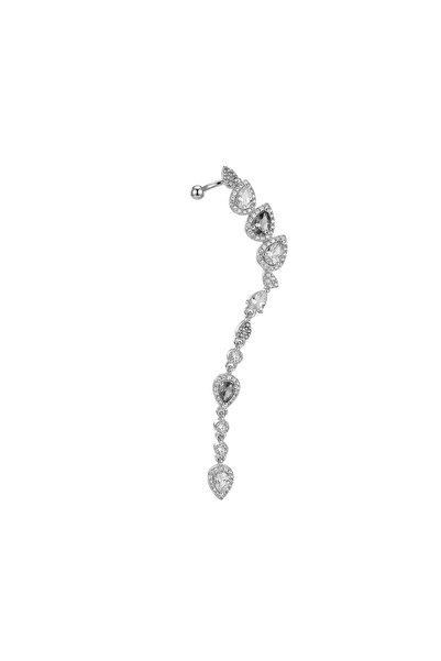 Charmist Çelik Glimmer Earcuff Küpe